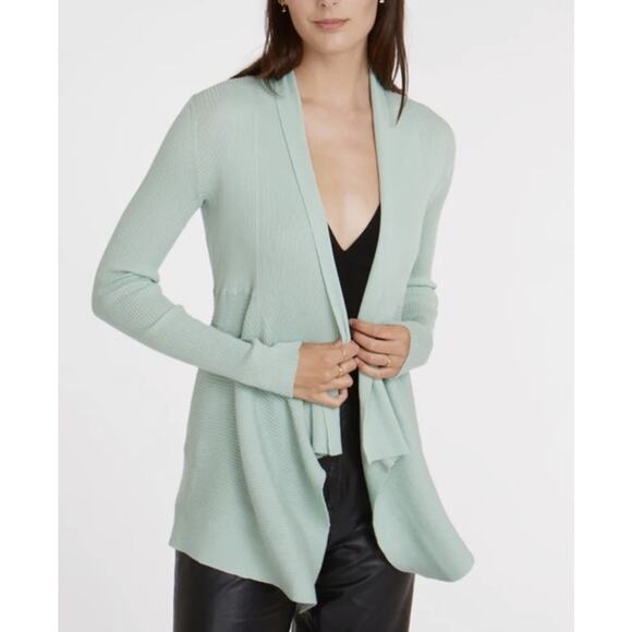 Autumn Cashmere Cardigan Sweater 100% Cashmere Light Blue Green size XS - Picture 3 of 10